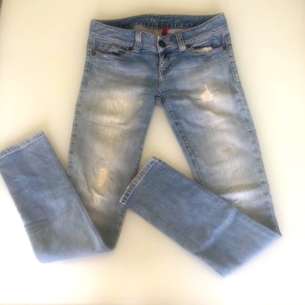 GUESS 90s Vintage Premium Denim Daredevil Skinny Jeans Size 28 👖